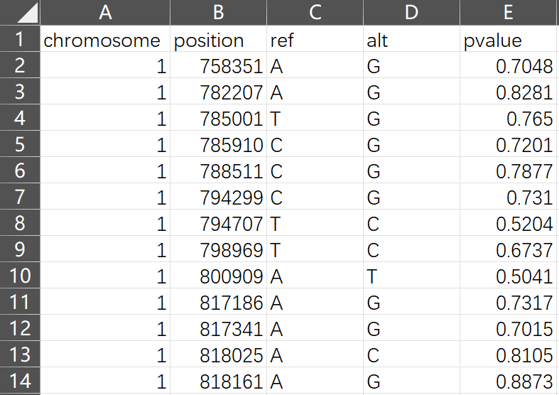 File upload interface with column requirements